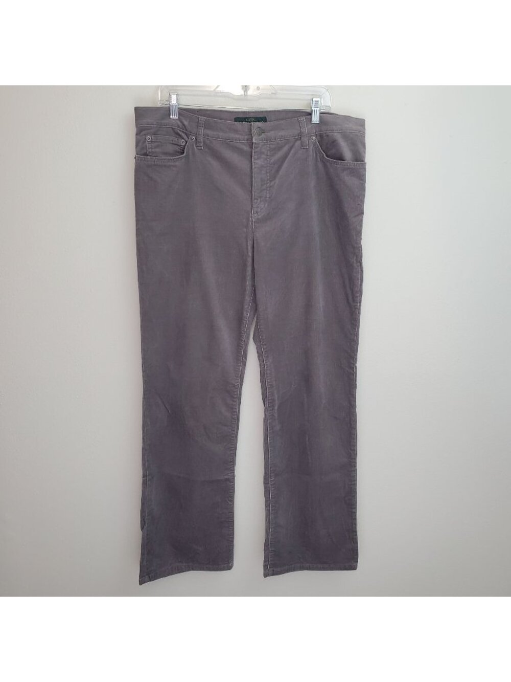 Lauren Ralph Lauren gray bootcut corduroy pants